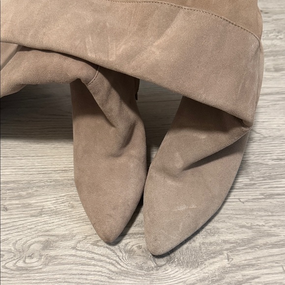 Steve Madden Taupe Suede Heeled Boots - Picture 7 of 7